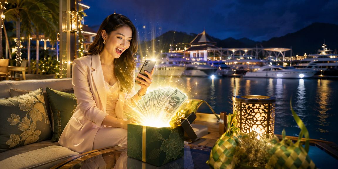 Pemain VIP menikmati kasino mudah alih semasa perayaan Hari Raya di Langkawi